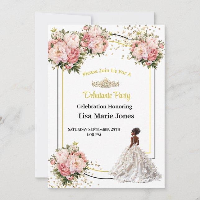 Debutante Party Invitation (Front)