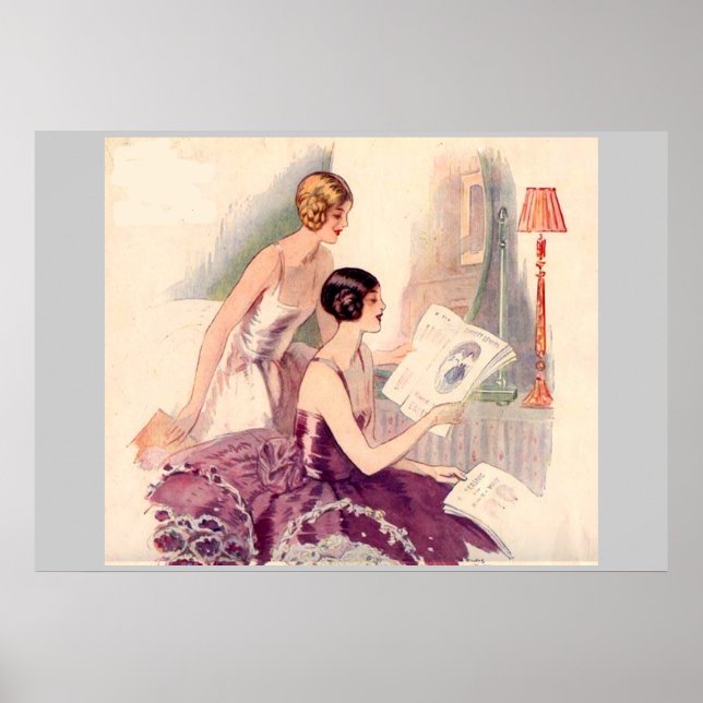 Debutantes circa 1920's Vintage Poster (Front)