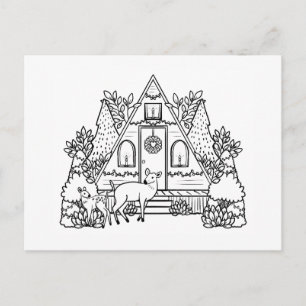 Dec House Holiday Postcard