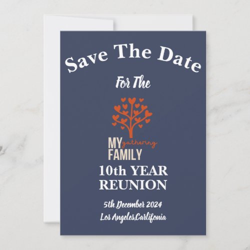 decade of family love celebration holiday card
