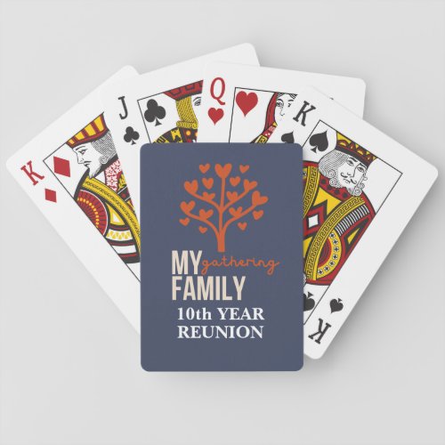 Decade Of Family Love Celebration Playing Cards