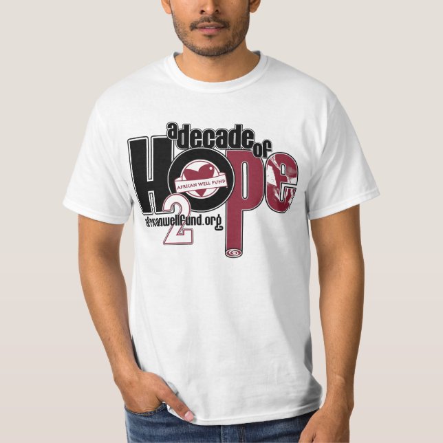 Decade of Hope Men's Value Tshirt (Front)