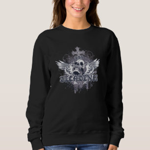 DECADENCE 666 ANGEL SKULL WINGS Provocative Rebell Sweatshirt