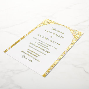 Decadent Arch Gold Foiled Wedding Invitation Foil Invitation