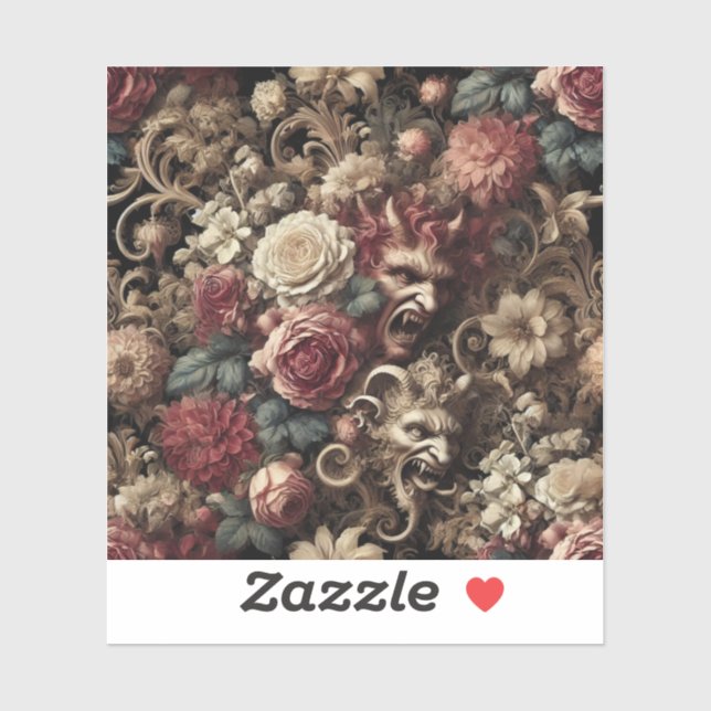 Decadent Devilry – Gothic Baroque Sticker (Sheet)