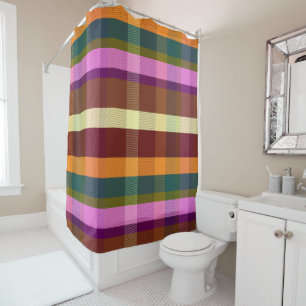 Decadent Warm Plaid DGRWP Shower Curtain