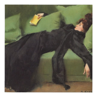  Decadent Young Woman After The Dance  Ceramic Til Faux Canvas Print