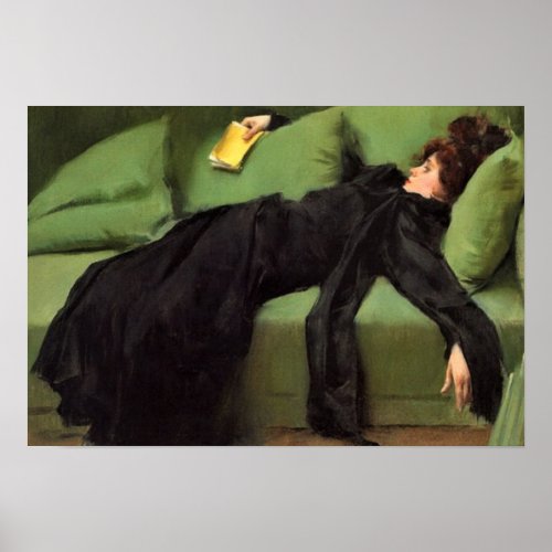  Decadent Young Woman After The Dance  Ceramic Til Poster