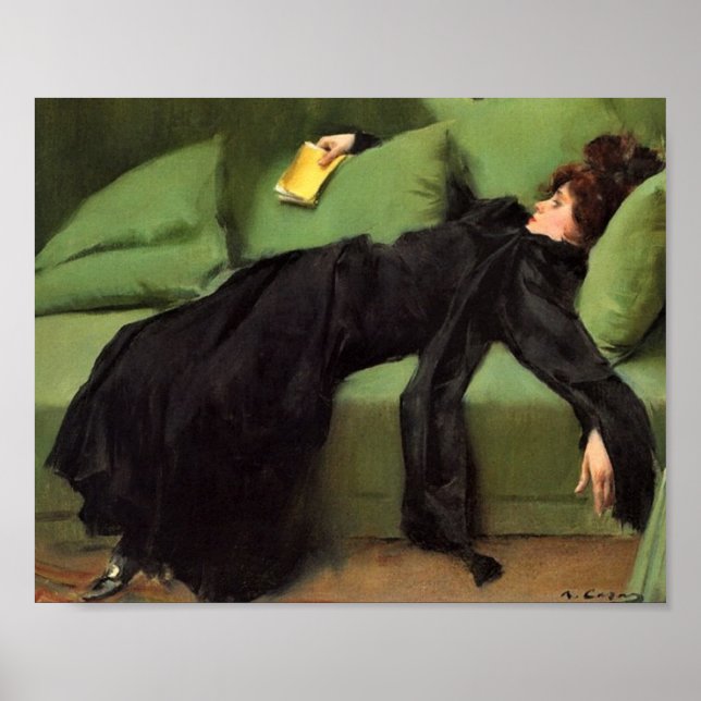  Decadent Young Woman After The Dance  Ceramic Til Poster (Front)