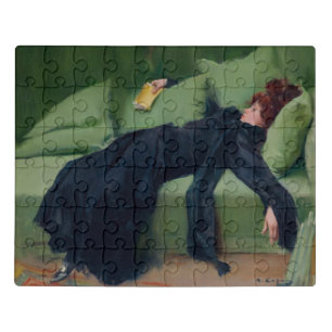 Decadent young woman. After the dance Jigsaw Puzzle