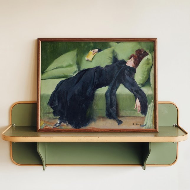 Decadent Young Woman Poster – Ramon Casas Vintage  (Creator Uploaded)