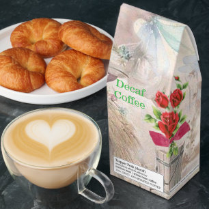 Decaf Coffee Victorian Floral 