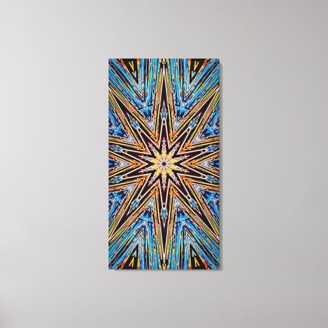 Decagon Starburst 21x40 Canvas Print (Front)