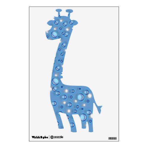 Decal _ Blue Giraffe