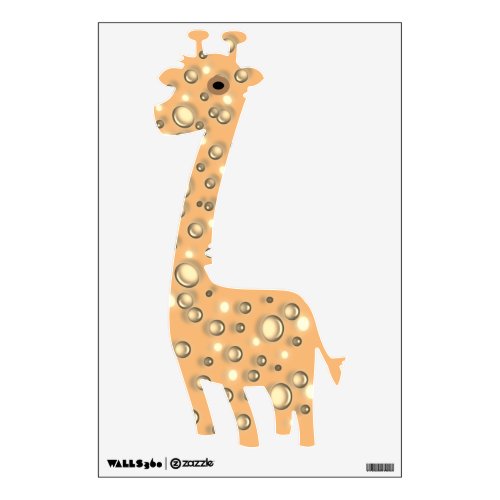 Decal _ Giraffe in Orange colors