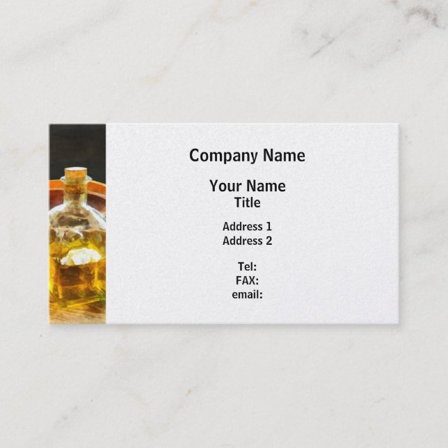 Decanter of Oil Business Card (Front)