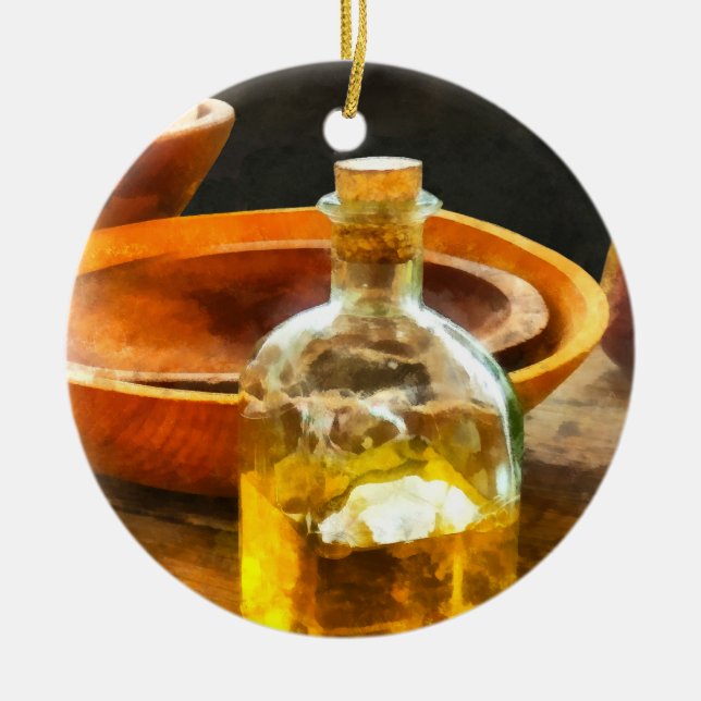 Decanter of Oil Ceramic Ornament (Front)