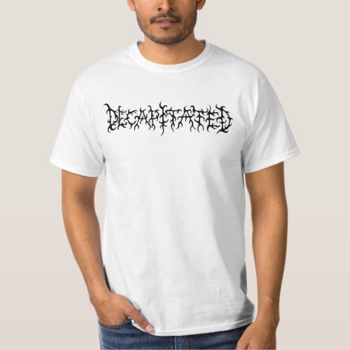 Decapitated _ white logo t_shirt
