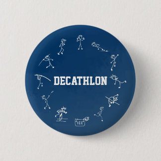 Decathlon Stickman Track and Field Athletics Blue Button