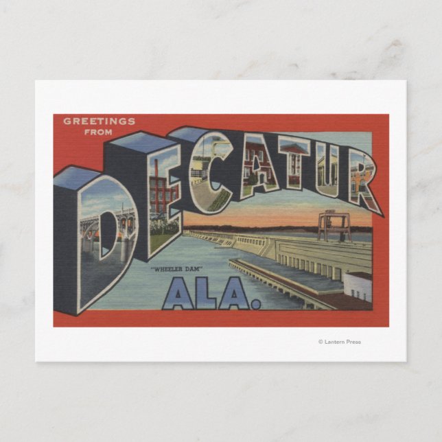 Decatur, Alabama - Large Letter Scenes Postcard (Front)
