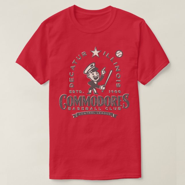 Decatur Illinois Commodores T-Shirt (Design Front)