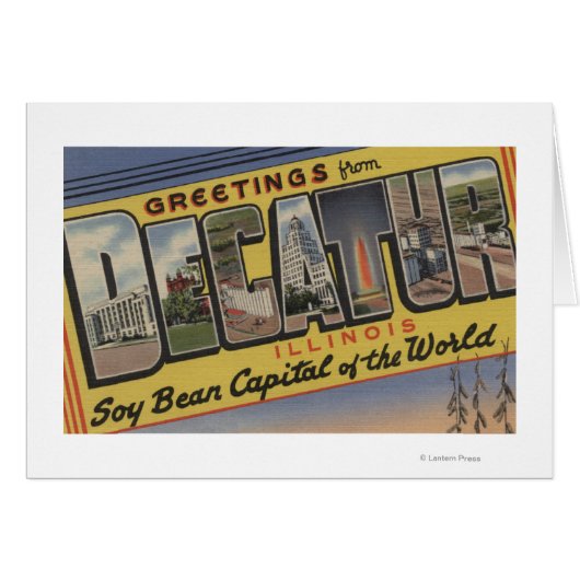 Decatur, Illinois (Soy Bean Capital) Cards (Front Horizontal)