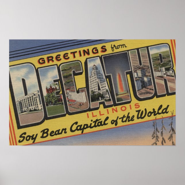 Decatur, Illinois (Soy Bean Capital) Poster (Front)