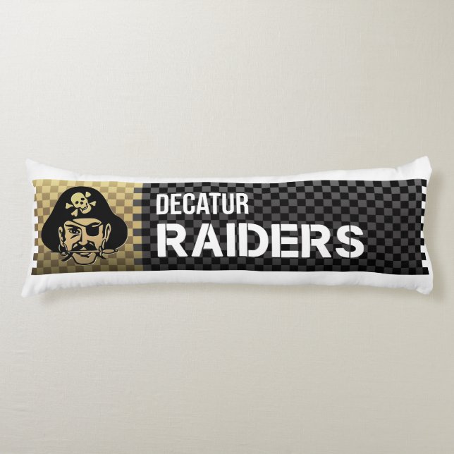 Decatur Raiders #2 Body Pillow (Front)