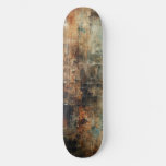 Decay and Resilience: An Urban Grunge Texture Skateboard