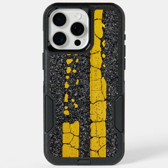 Decayed Double Yellow Line iPhone 15 Pro Max Case (Back)
