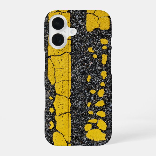 Decayed Double Yellow Line Iphone Case (Back)