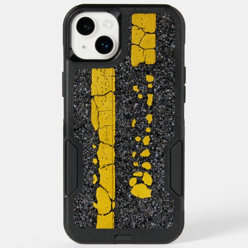 Decayed Double Yellow Line OtterBox iPhone 14 Plus Case