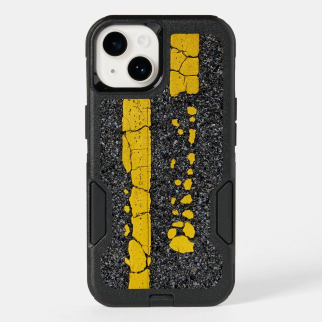 Decayed Double Yellow Line Otterbox iPhone Case (Back)
