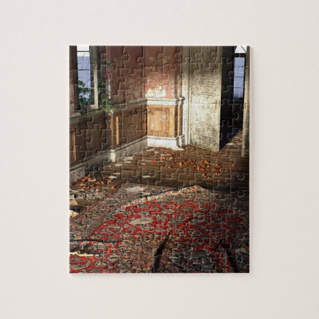Decayed Room in Abandoned Mansion Jigsaw Puzzle (Vertical)