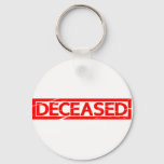 Deceased Stamp Keychain