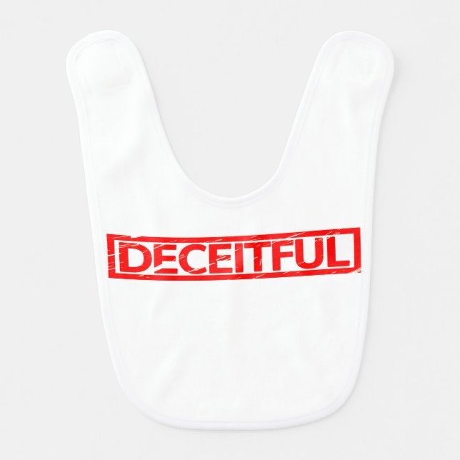 Deceitful Stamp Baby Bib (Front)