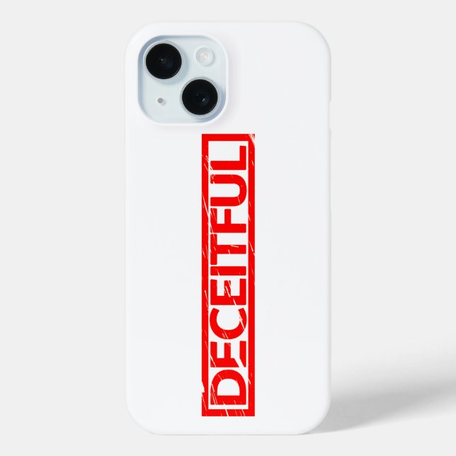 Deceitful Stamp Case-Mate iPhone Case (Back)