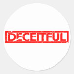 Deceitful Stamp Classic Round Sticker