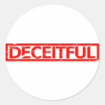 Deceitful Stamp Classic Round Sticker