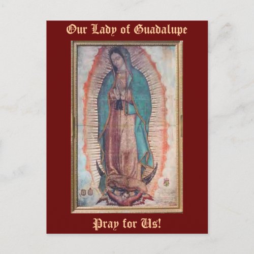 December 12   Our Lady of Guadalupe Postcard