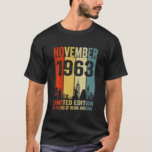 December 1963 Limited Edition 58 Years Of Being Aw T_Shirt