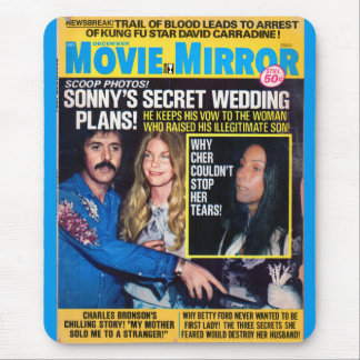 December 1974 Movie Mirror cover Mouse Pad