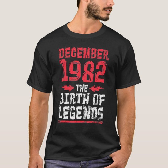 December 1982 The Bird Of Legends Happy My Birthda T-Shirt (Front)