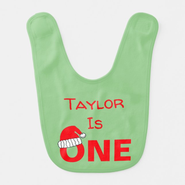 December 1st Birthday Baby Bib (Front)