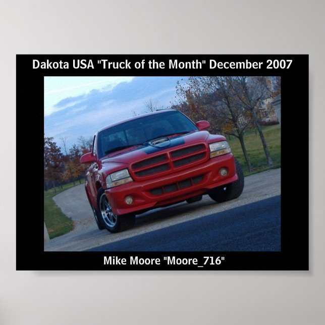 December 2007 Truck of the Month Poster (Front)