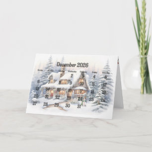 December 2026 Christmas Month Card