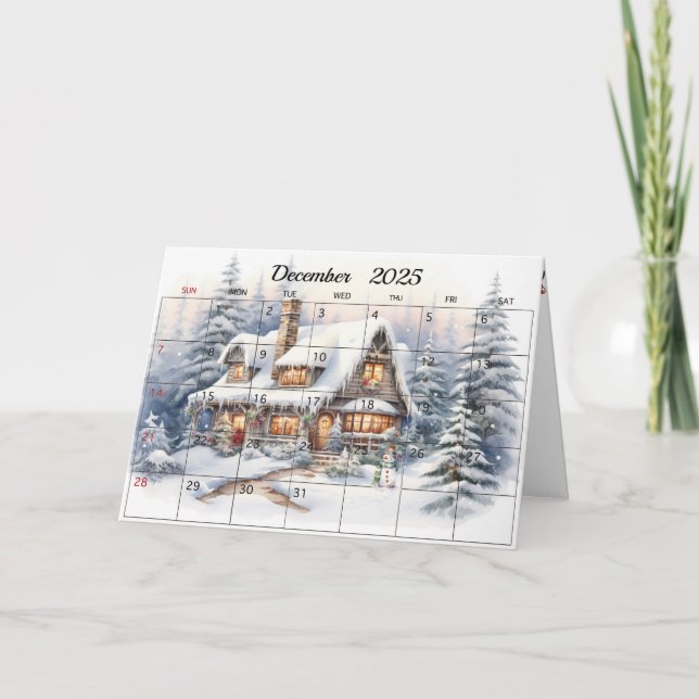 December 2026 Christmas Month Card (Front)