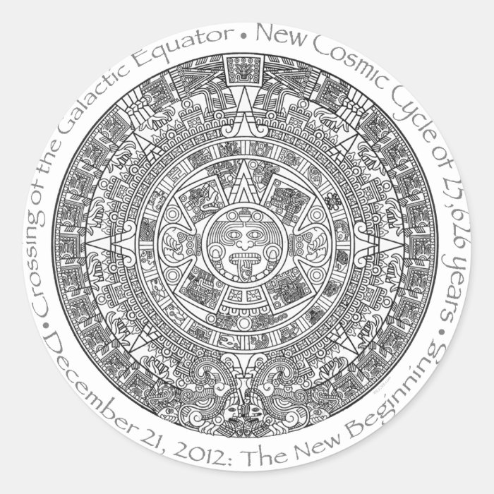 DECEMBER 21, 2012 The New Beginning commemorative Round Sticker