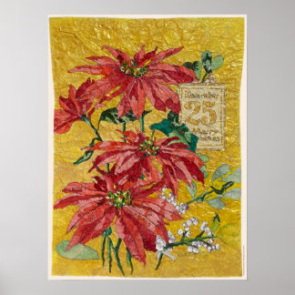 December 25 | Golden Poinsettia© Fine Art Poster
