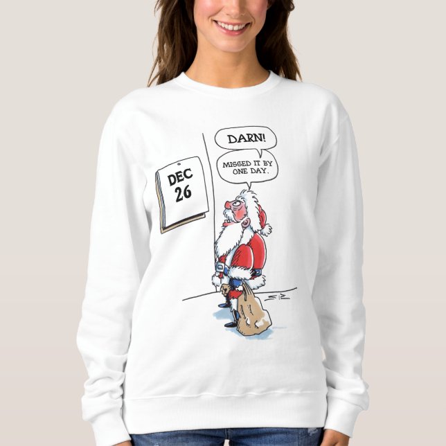 December 26 women white sweatshirt (Front)